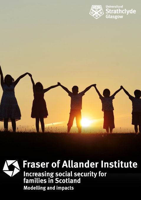 Report cover - social security for families in Scotland