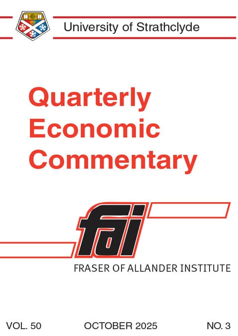 A picture of the cover of the Q3 2025 Economic Commentary.